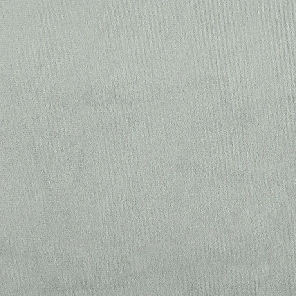 Ágykeret matraccal matracmal Világosszürke 160 x 200 cm Bársony