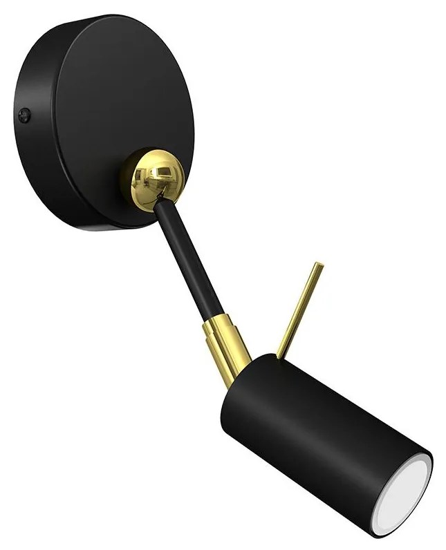 Fali spotlámpa IRIS 1xGU10/MR11/40W/230V fekete/arany