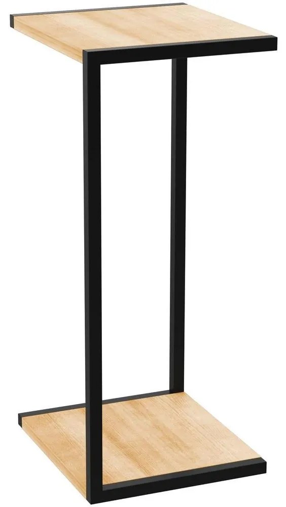 Virágállvány 70x30x34 cm fekete