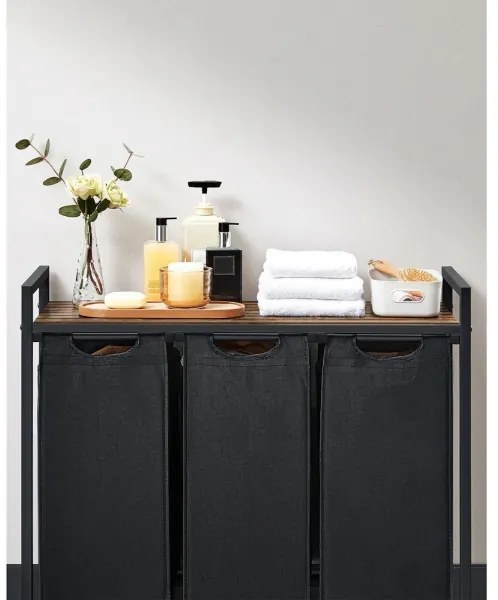 REX mosókosár barna/fekete