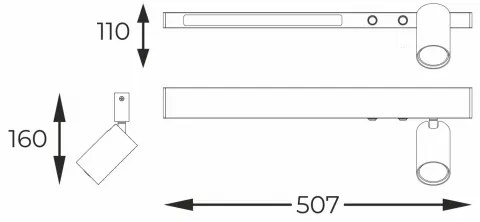 Zuma Line W230757202 - MANNARI LED spotlámpa 1xGU10/5W/230V + LED/8W