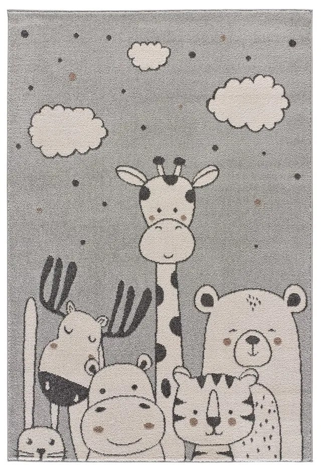 Világosszürke gyerek szőnyeg 120x170 cm Beats – Universal
