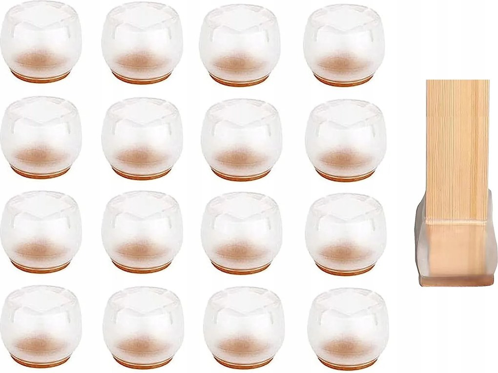 Filc Lábtartó Alátét Szék Bútor Asztal Szett 16db 25x25mm