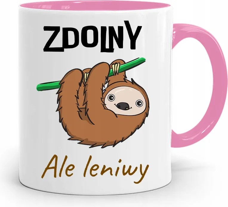 Rózsaszín Vicces Bögre Vicces Tehetséges De Lusta fényképes nyomtatással