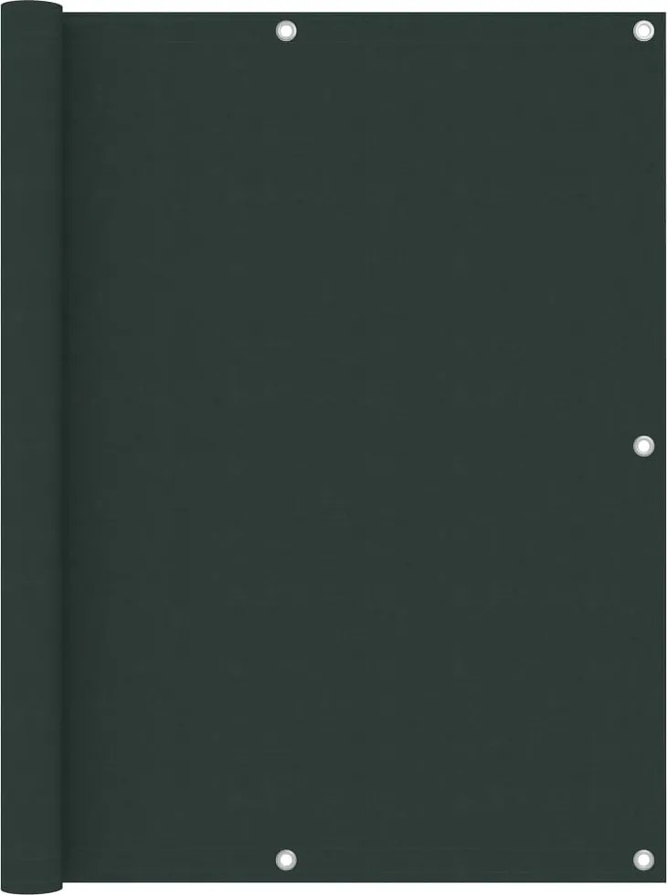 vidaXL sötétzöld oxford-szövet erkélyparaván 120 x 500 cm