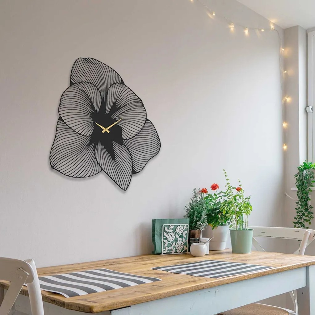 Azalea fém falióra, 70×70 cm – APS039