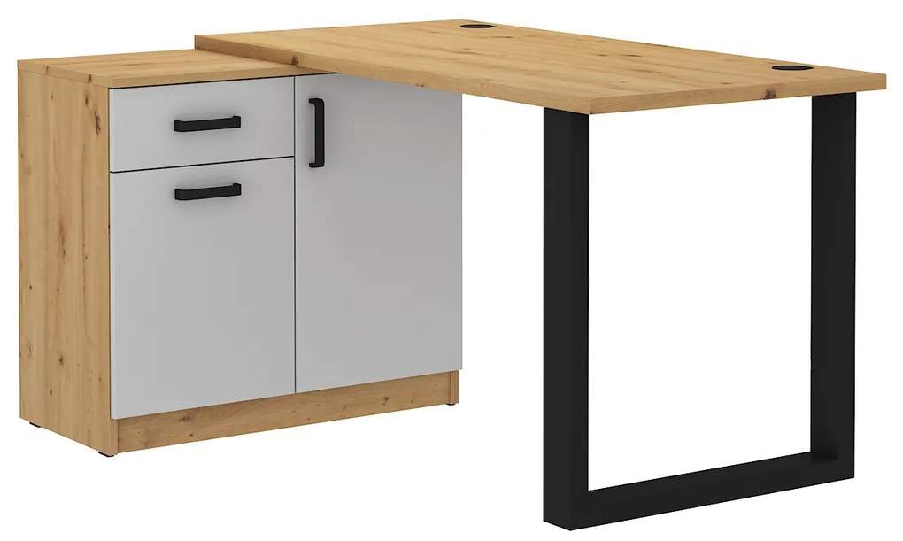 PC asztal Mantela 130 (artisan tölgy + világosszürke). 1041343