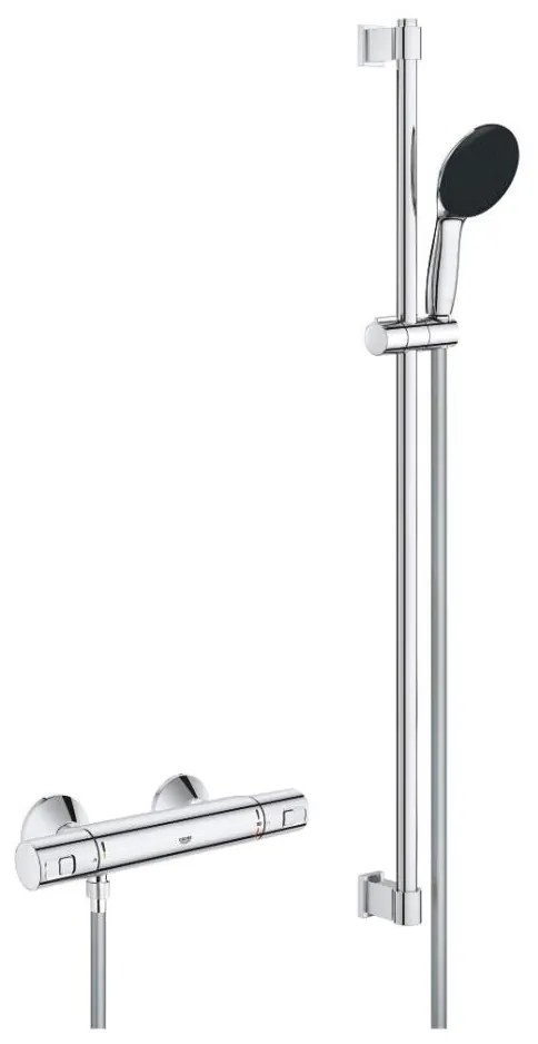 GROHE 34854001 - PRECISION START termosztátos zuhanycsaptelep, 900 mm, króm
