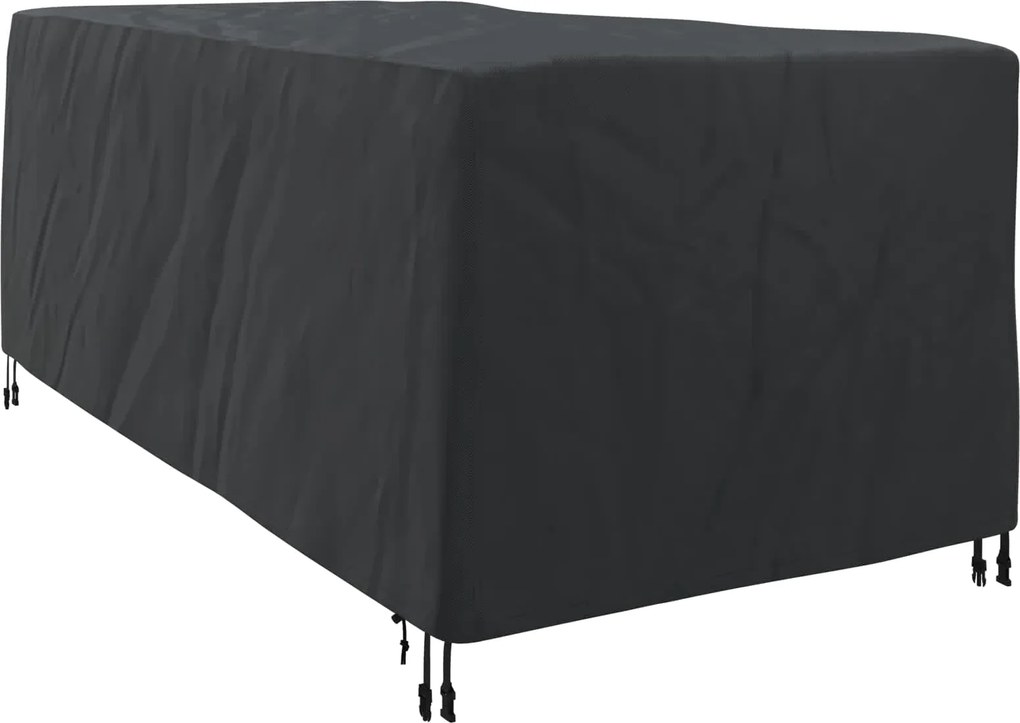 vidaXL Pihenőfotel Takaró Egyszínű Fekete 205 x 100 x 70 cm szövet