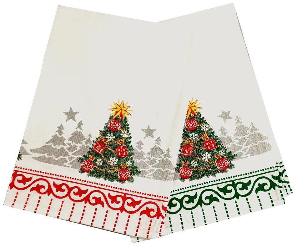 Christmass tree konyhai edénytörlő 2 db