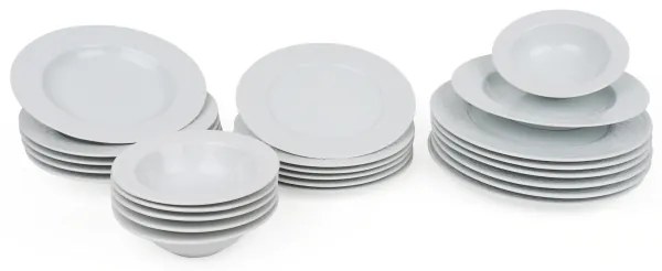 24 darabos étkészlet fehér/porcelán
