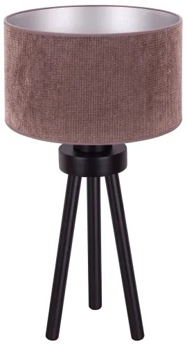 Duolla - Asztali lámpa LYON 1xE27/15W/230V átm. 30 cm barna