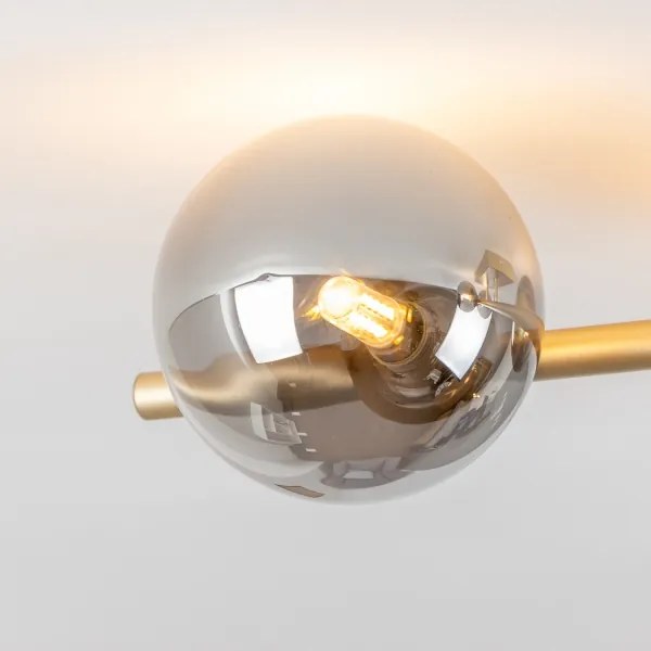 Brilagi - LED Felületre szerelhető csillár MILLA 4xG9/3W/230V arany/füstös