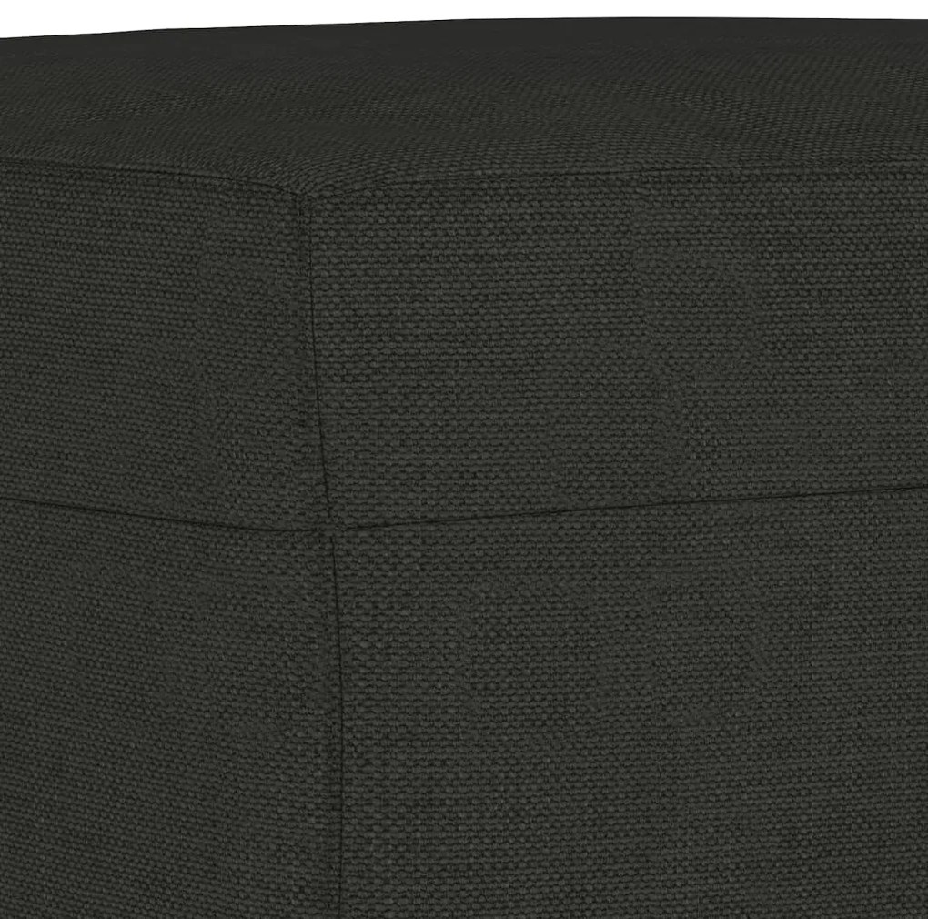 fekete szövet pad 100 x 35 x 41 cm