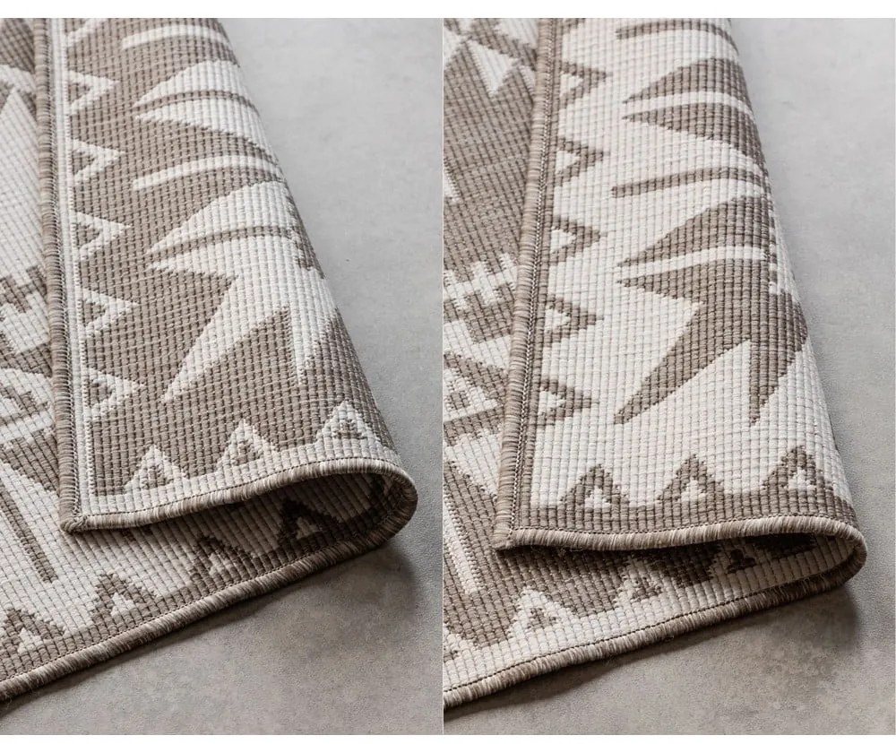 Barna-krémszínű kültéri szőnyeg 200x290 cm Gemini – Elle Decoration