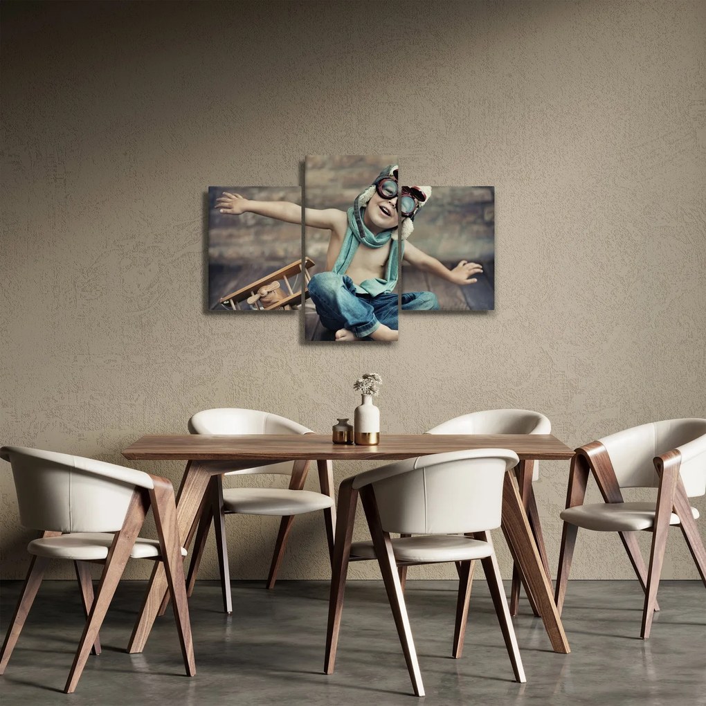 Kép - Fiatal pilóta (90x60 cm)