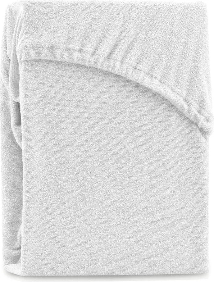 Fehér gumis frottír lepedő 220x200 cm Ruby – Restilo
