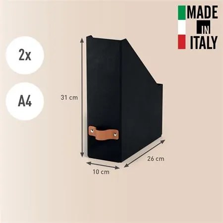 Iratpapucs, karton, 100 mm, LEITZ Puro, fekete (E24710095)