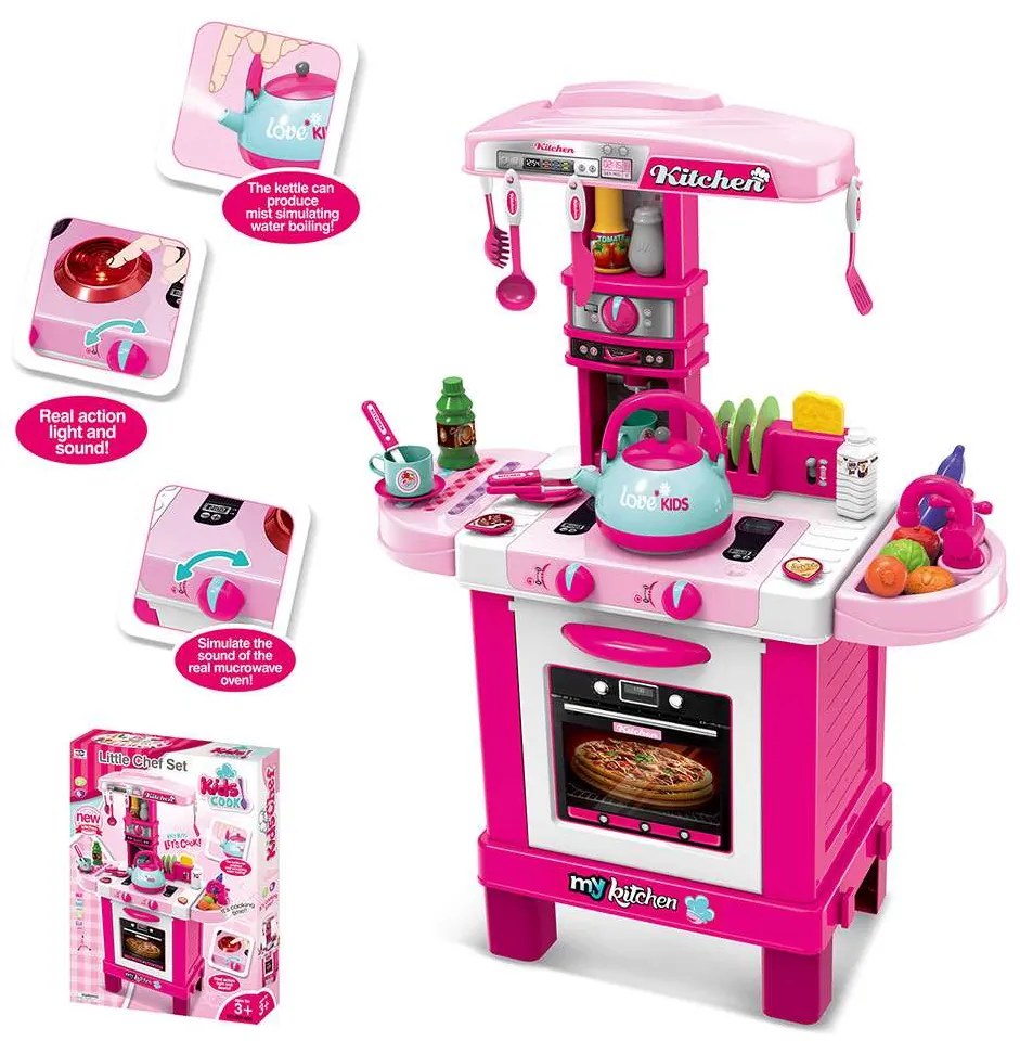 Baby Mix játékkonyha rózsaszín