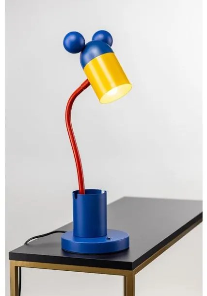 Lámpa Asztali MOUSE , 5495, max.250V, 50/60Hz, 1*E27, max.25 W, átmérő 8 cm, IP20, sötétkék/arany