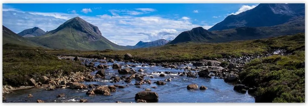 Poszterek 200x66 Kő folyó Hegyek