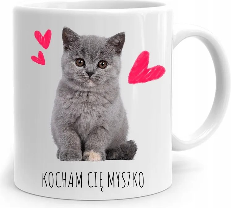 Bögre Ajándék Lánynak Szeretlek Egér nyomott mintával