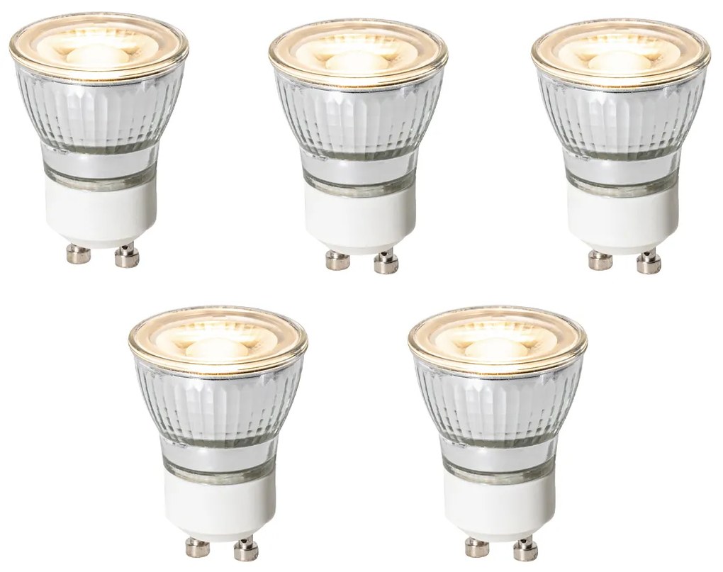 5 darabos GU10 3 lépésben szabályozható LED izzó szett 35mm 4W 220 lm 3000K
