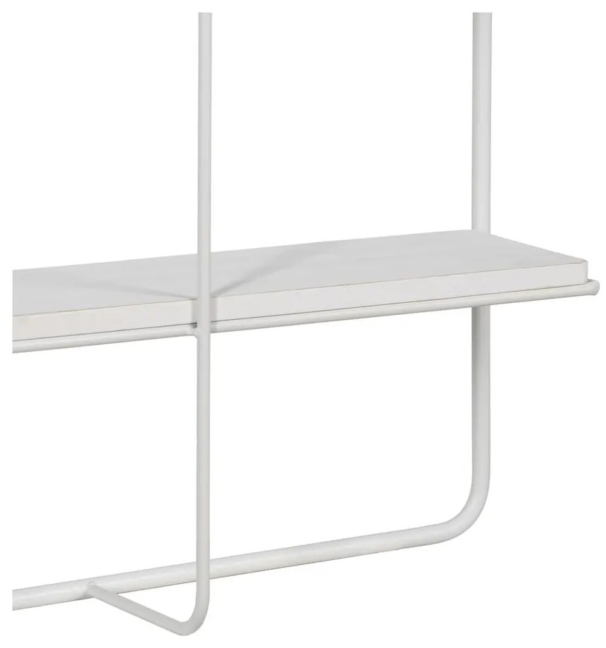 Fehér többszintes fém fali polc 51 cm – Ixia