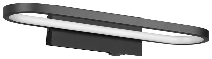 Matt fekete LED fali lámpa (hosszúság 40 cm) Gianni – Trio