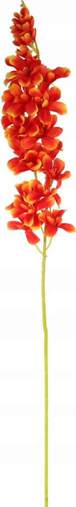 Orchidea Hosszú Narancssárga Ág 107cm művirág nád kompozíció
