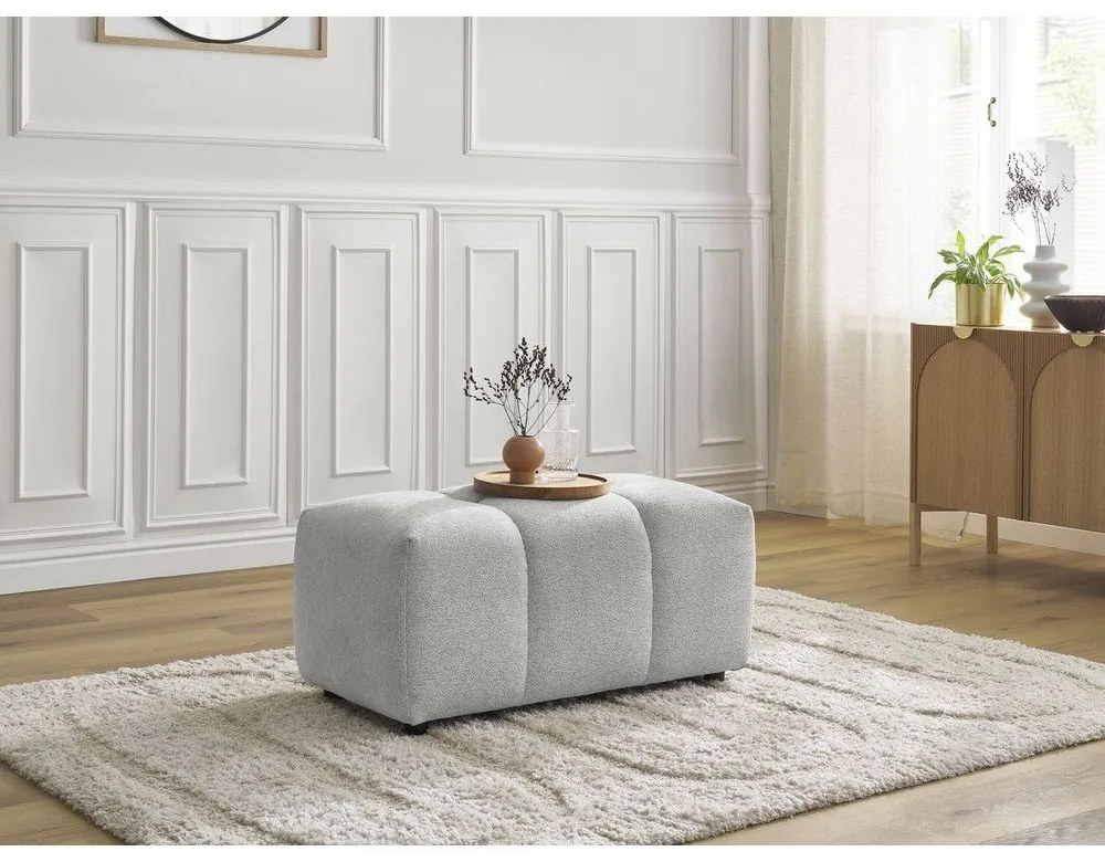 Világosszürke zsenília lábtartó Roxelane – Bobochic Paris