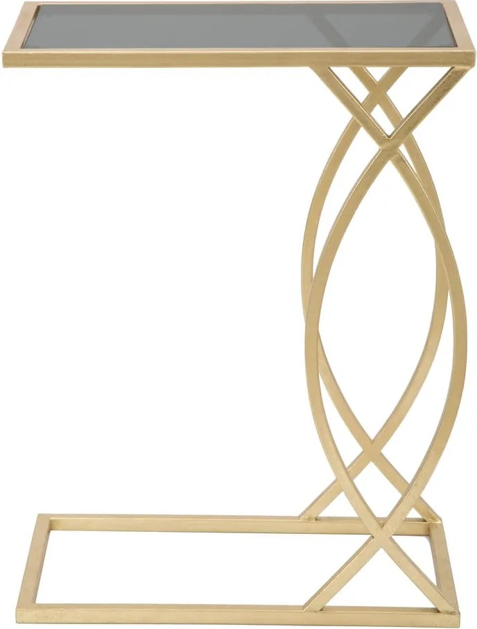 Tárolóasztal üveg asztallappal 25.5x45.5 cm Glam – Mauro Ferretti