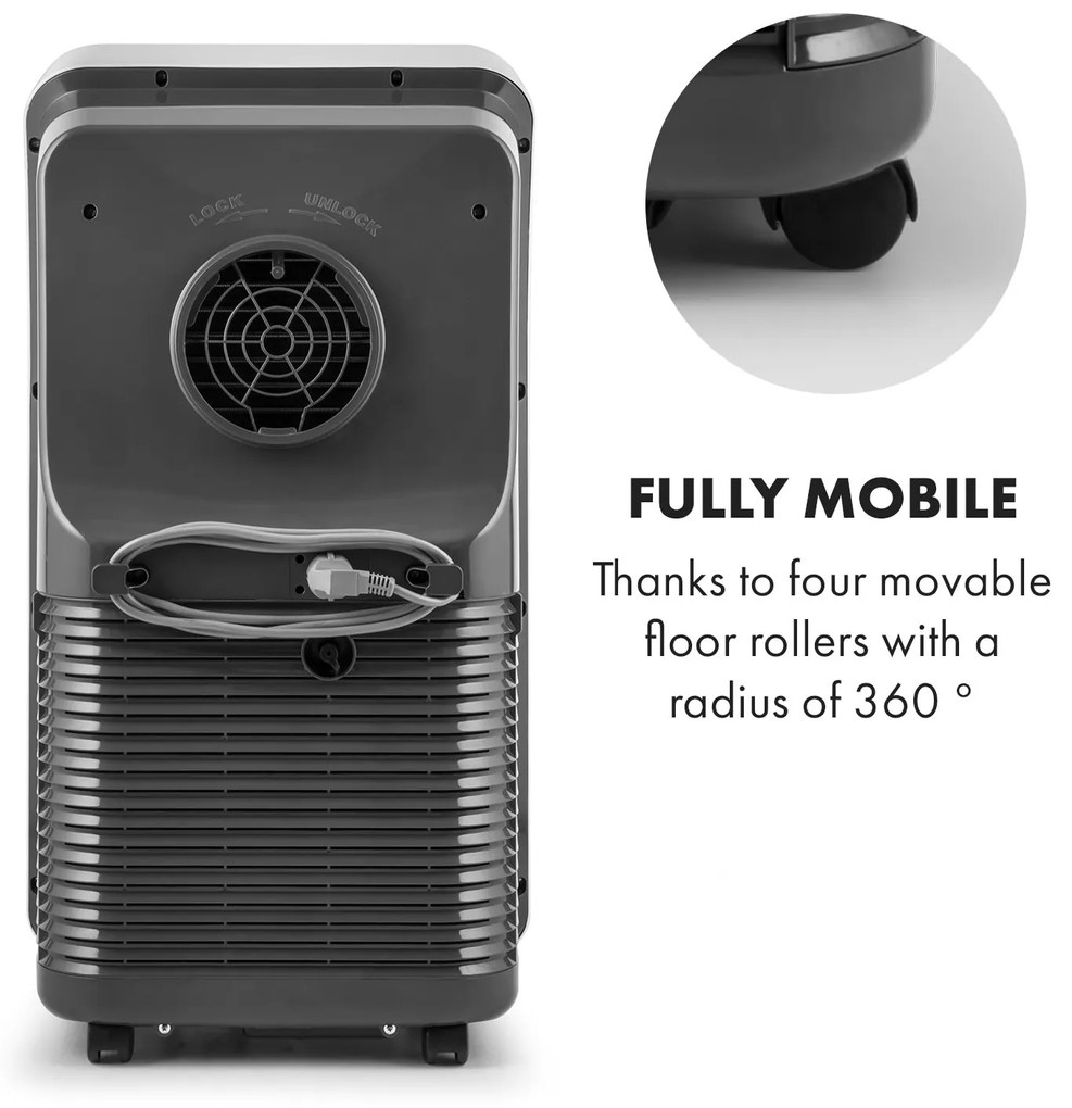 Metrobreeze 9 New York City klíma, 2600W, 9000 BTU/h, időzítő, fehér