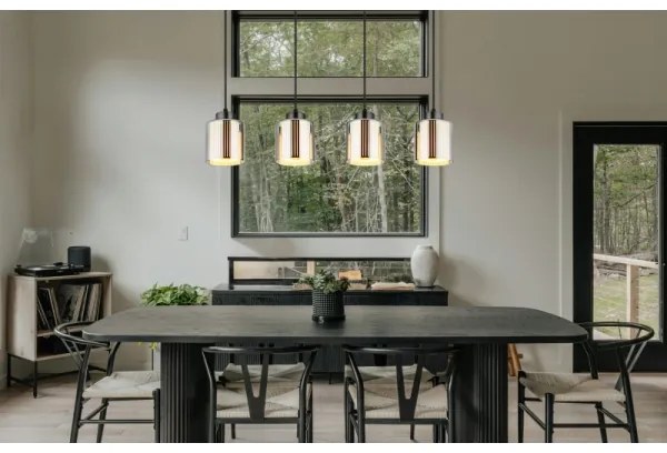 Globo 16056-4H - Csillár zsinóron FELICIA 4xE27/60W/230V