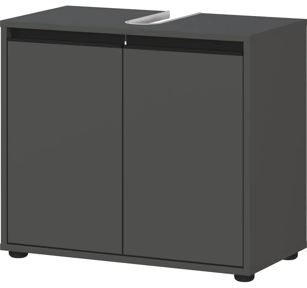 Antracitszürke mosdó alatti szekrény 63x55 cm Lemont – Germania