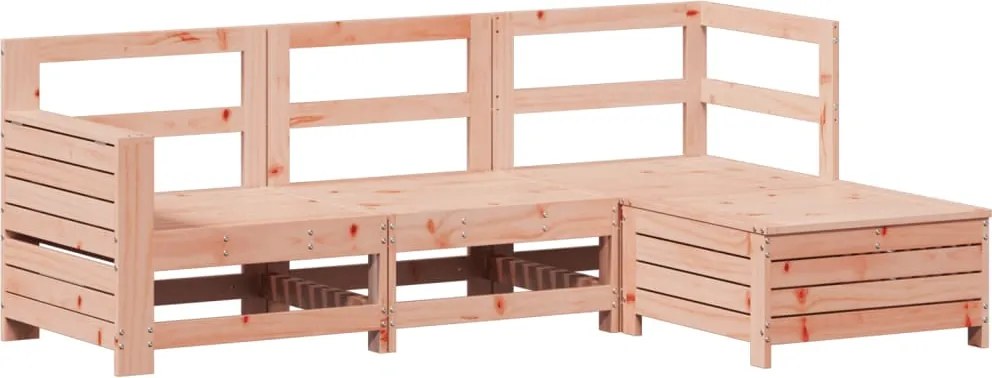 vidaXL 4 részes tömör duglászfenyő kerti kanapészett