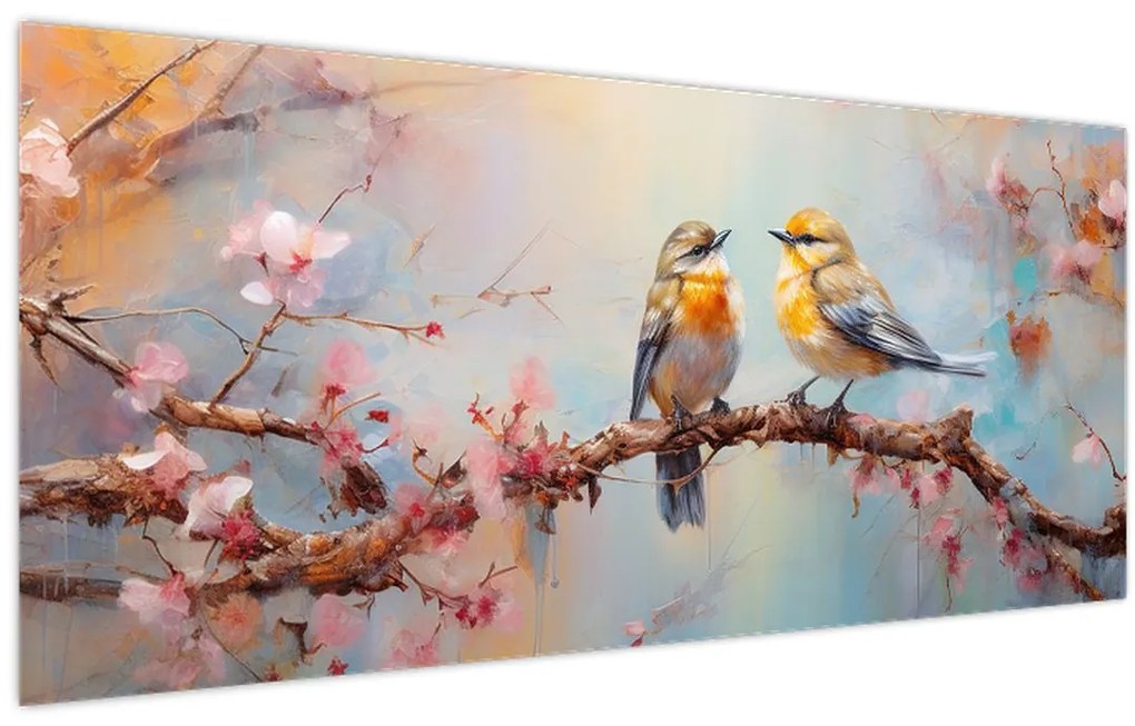 Kép - Lovebirds (120x50 cm)