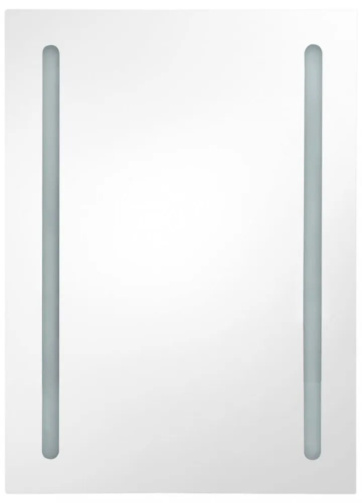tükrös fürdőszobaszekrény LED világítással 50 x 13 x 70 cm