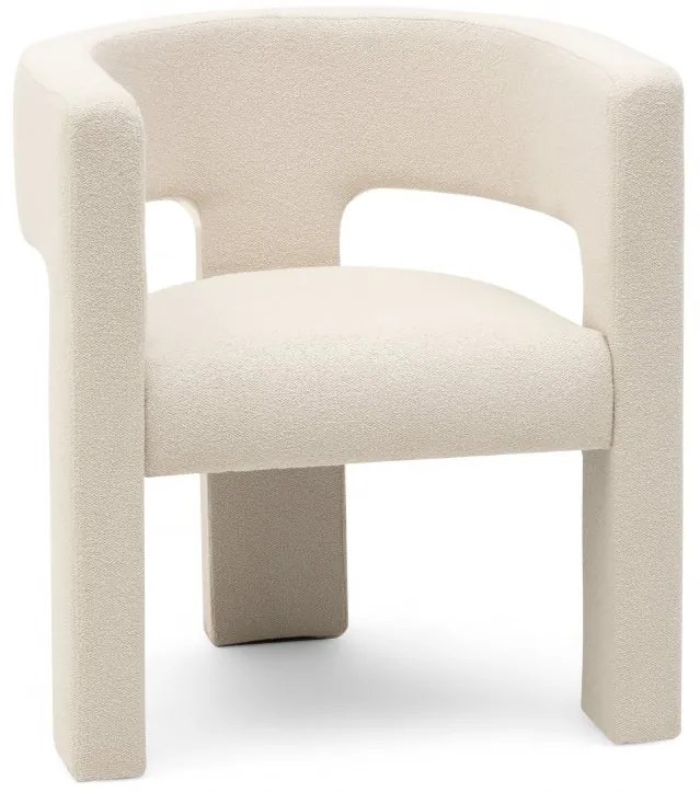 Világos bézs design kialakítású fotel ALPAH LOOP