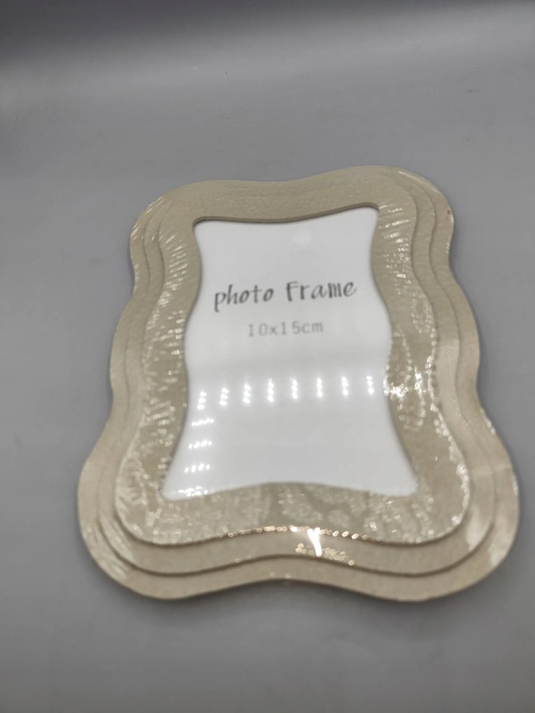 3D képkeret 10x15 cm, bézs lábbal