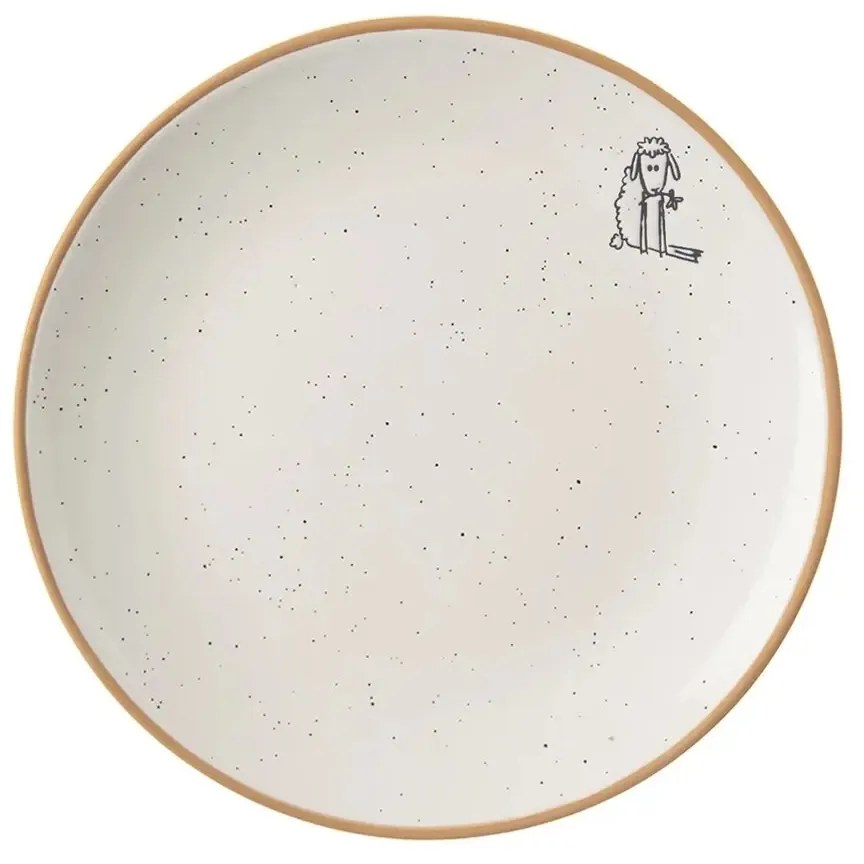 Orion STATEK bárány kerámia desszert tányér, átmérő 19,5 cm