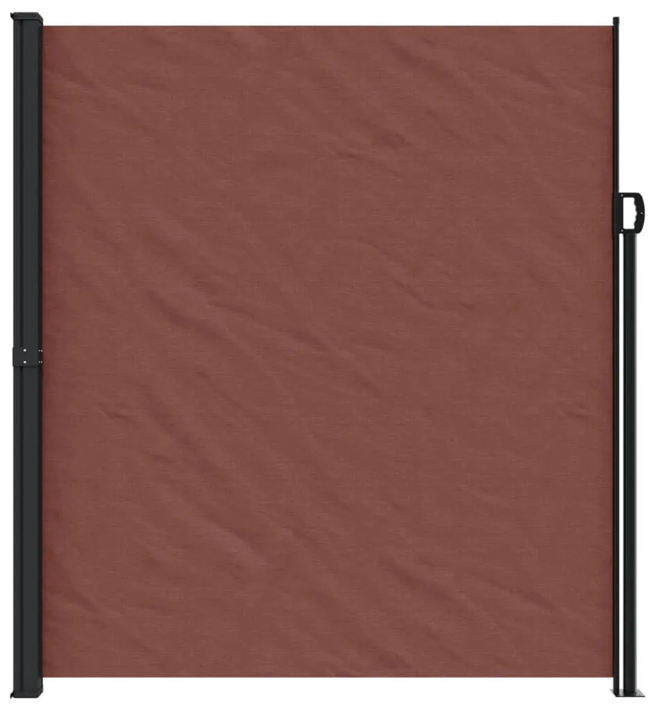 barna behúzható oldalsó napellenző 220 x 500 cm