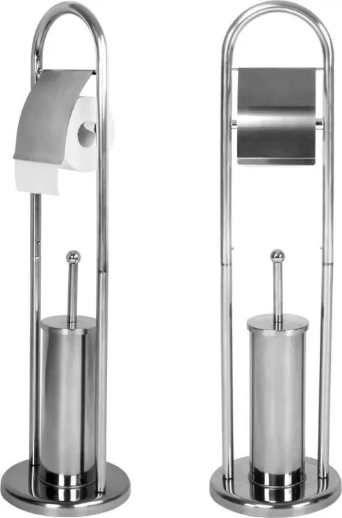 AQUAMARIN Fürdőszoba WC szett 81 x 22 x 22 cm ezüst