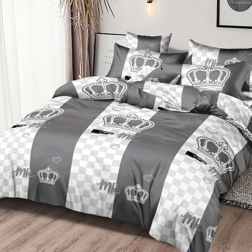 Ágynemű CROWN GREY 7 részes 140X200 cm