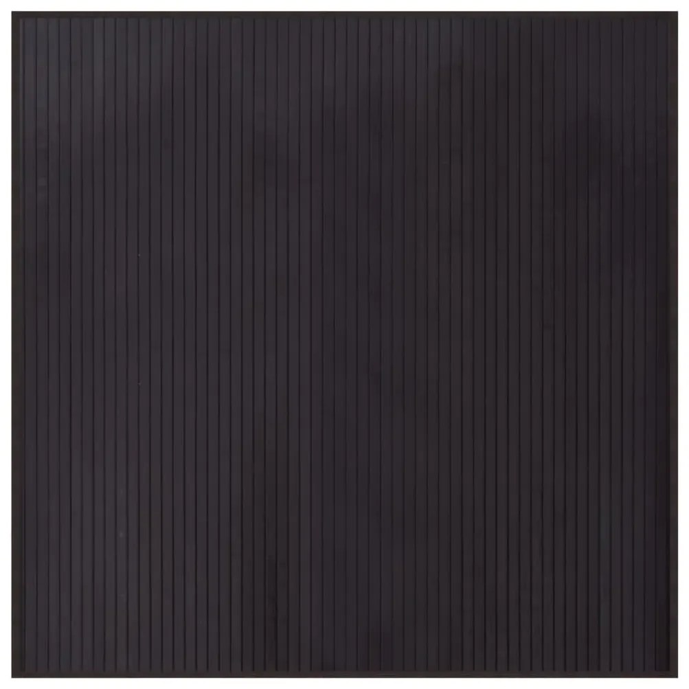 sötétbarna bambusz négyzet alakú szőnyeg 100 x 100 cm