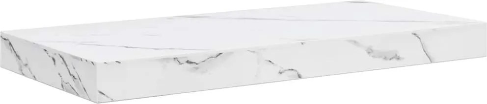 vidaXL Falpolc Falra szerelhető Fehér márvány 50 x 23 x 4 cm Faanyag