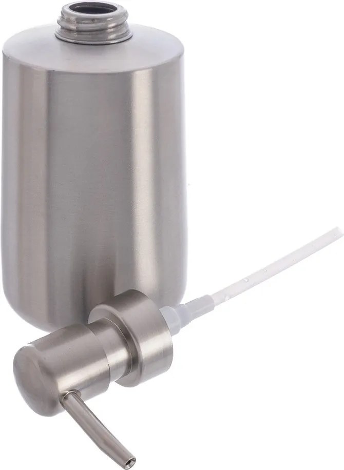 Matt ezüstszínű rozsdamentes acél szappanadagoló 450 ml – Orion