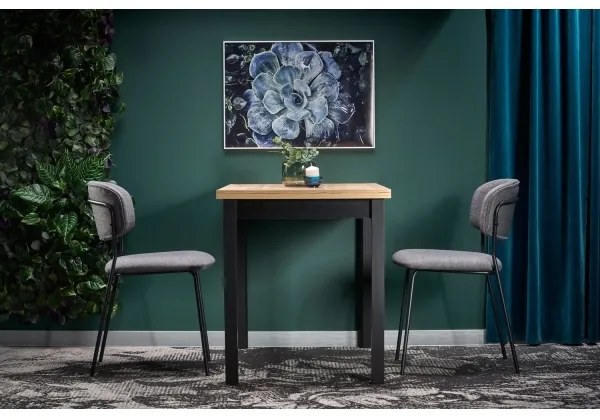 KINDOR étkezőasztal wotan tölgy/fekete