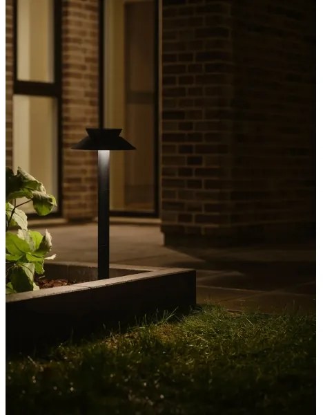 Nordlux - LED napelemes lámpa érzékelővel LED/5W/3,7V IP44 fekete