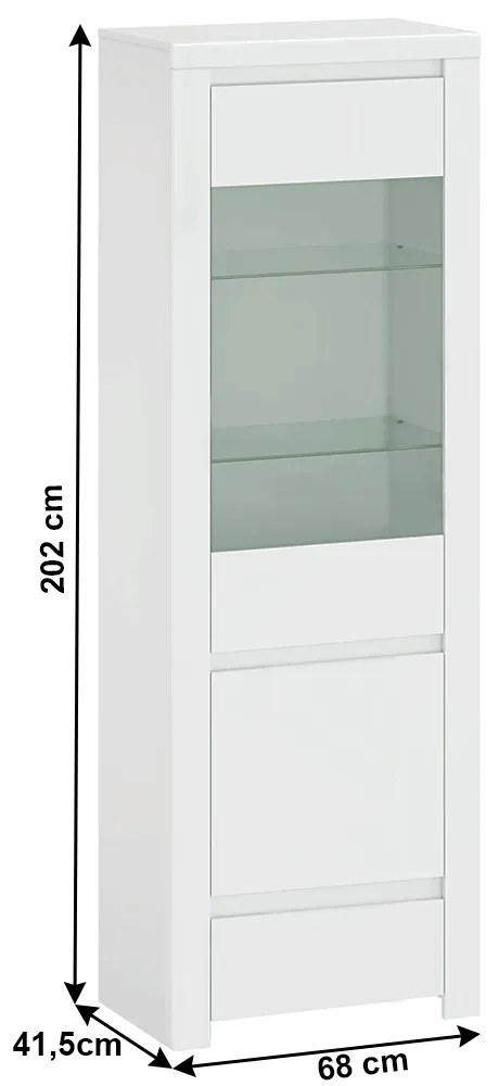 Vitrin Lafer 1D1W1S (fehér). 1034103